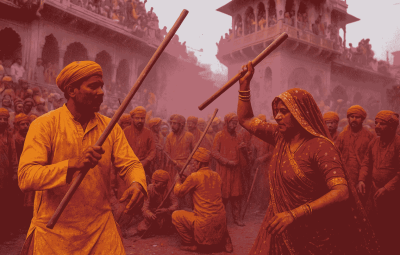 lathmar holi in barsana vrindavan