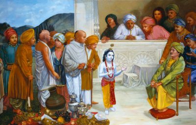 lord krishna establishes the importance of govardhana worship