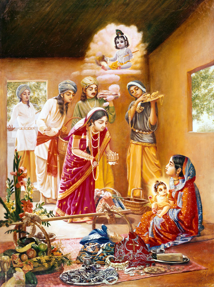 Chaitanya-Maha-Prabhu-with-this-Mother-Srimati-Shachi-Devi