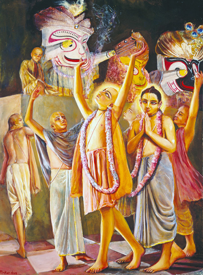 Chaitanya-Prabhu-at-Lord-Jagannatha