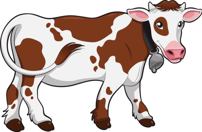 cow eating clipart - photo #48