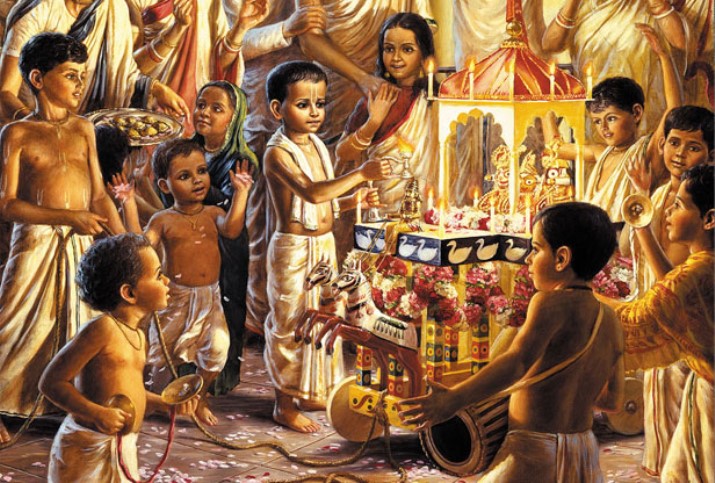 Prabhupadas Childhood Ratha Yatra Festival