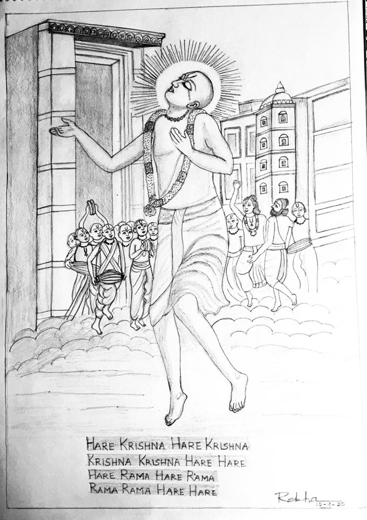 sketch of mahaprabhu