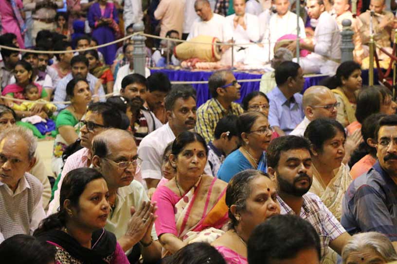 Devotees witnessing celebrations 