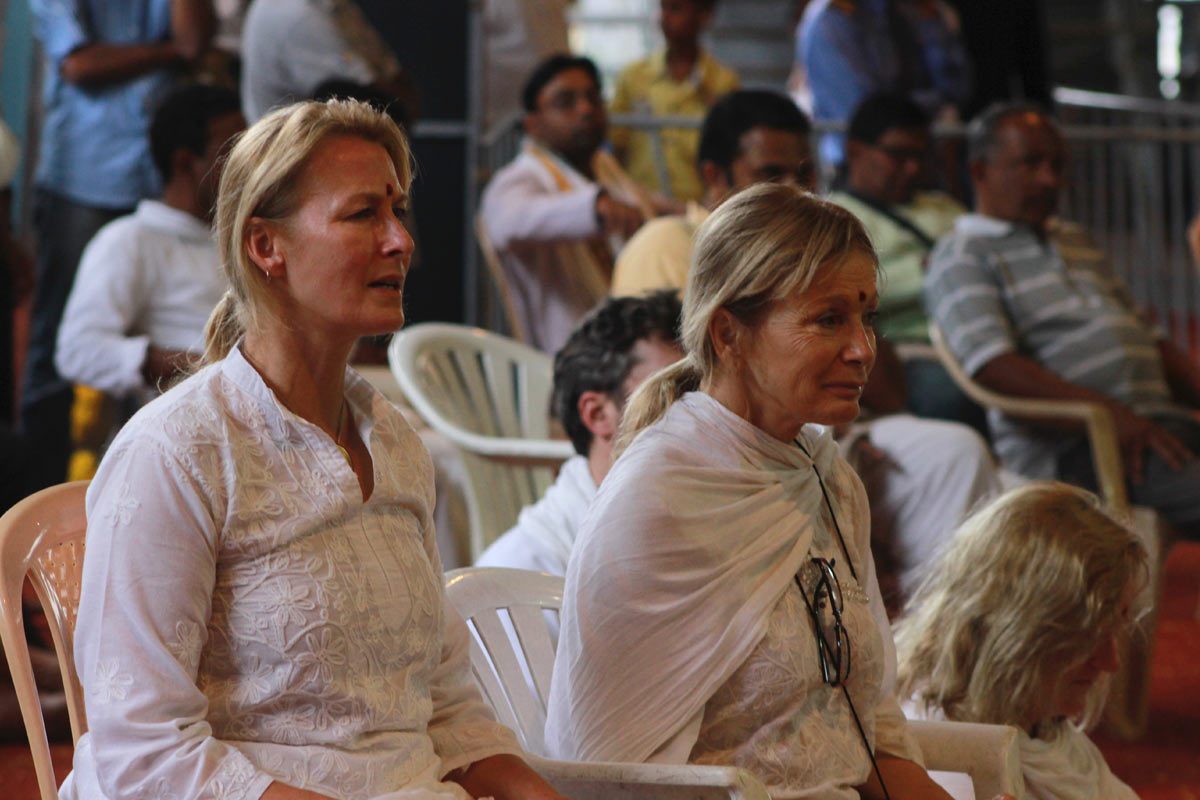 Foreign Devotees at the Harinam Festival