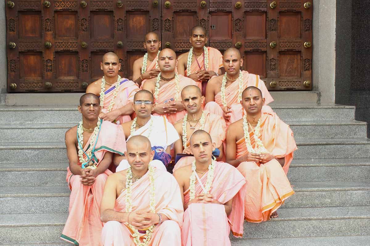 Temple devotees after Diksha