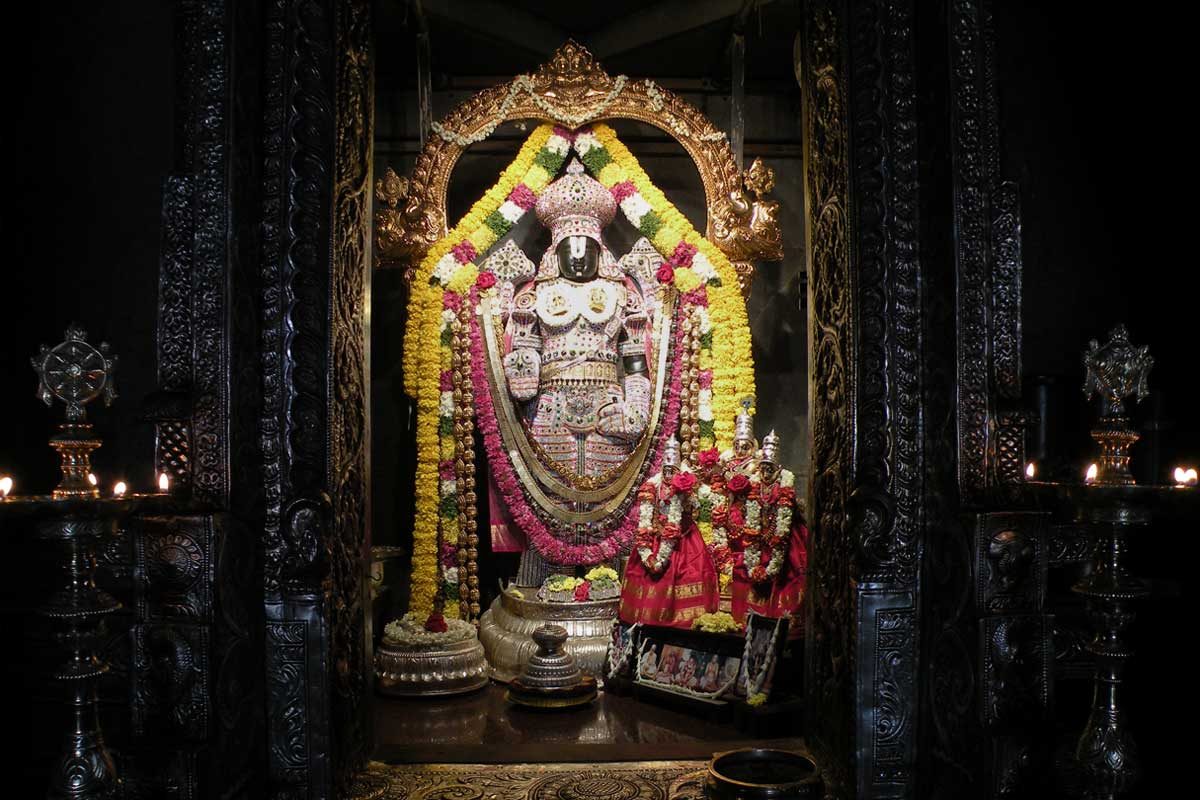 Sri Srinivasa Govinda specially dressed on Vaikuntha Ekadashi