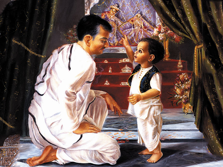 prabhupada with his dad