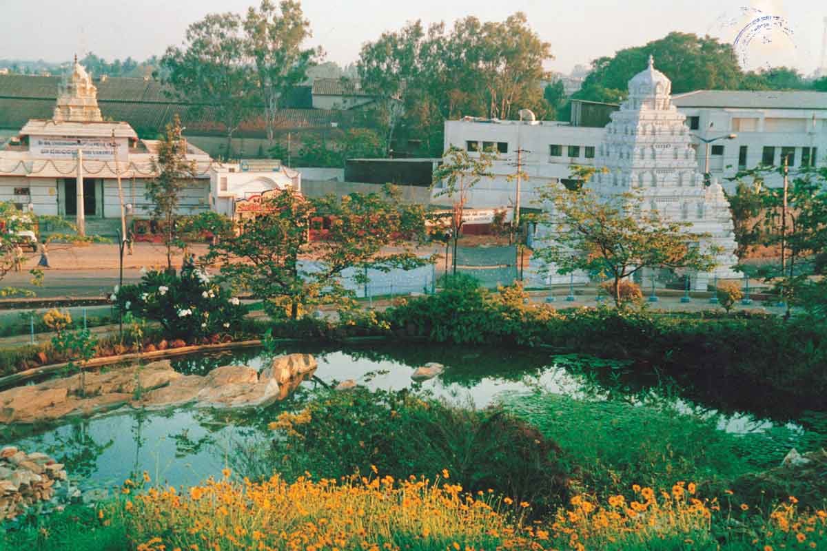 Temple Pond  of ISKCON Bangalore