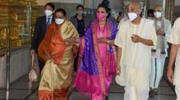 savita kovind visit iskcon